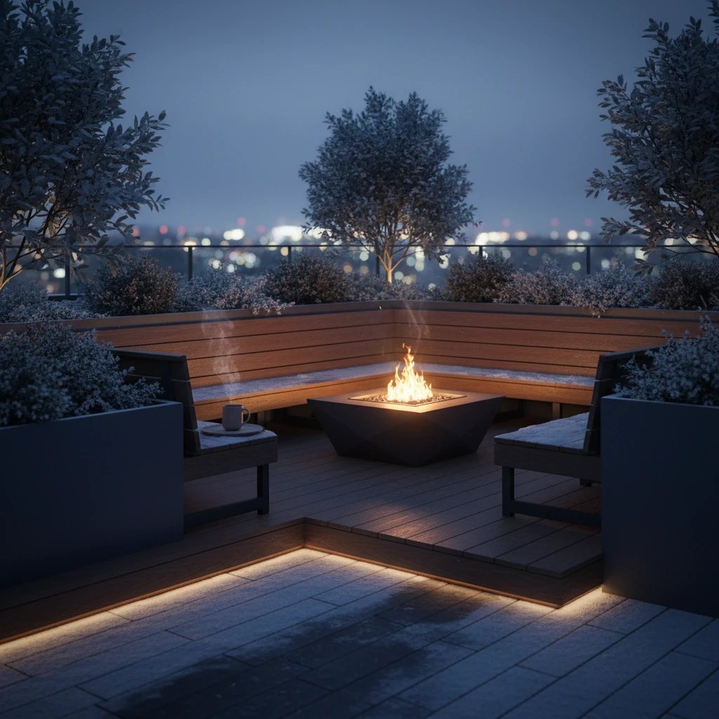 آتشکده | روف گاردن | زمستان